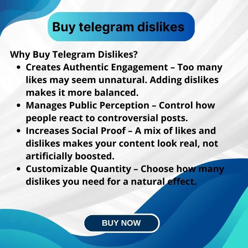 Buy telegram dislikes